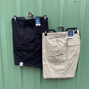 Cargo Shorts, 10" Inseam 2-Pack Size 46